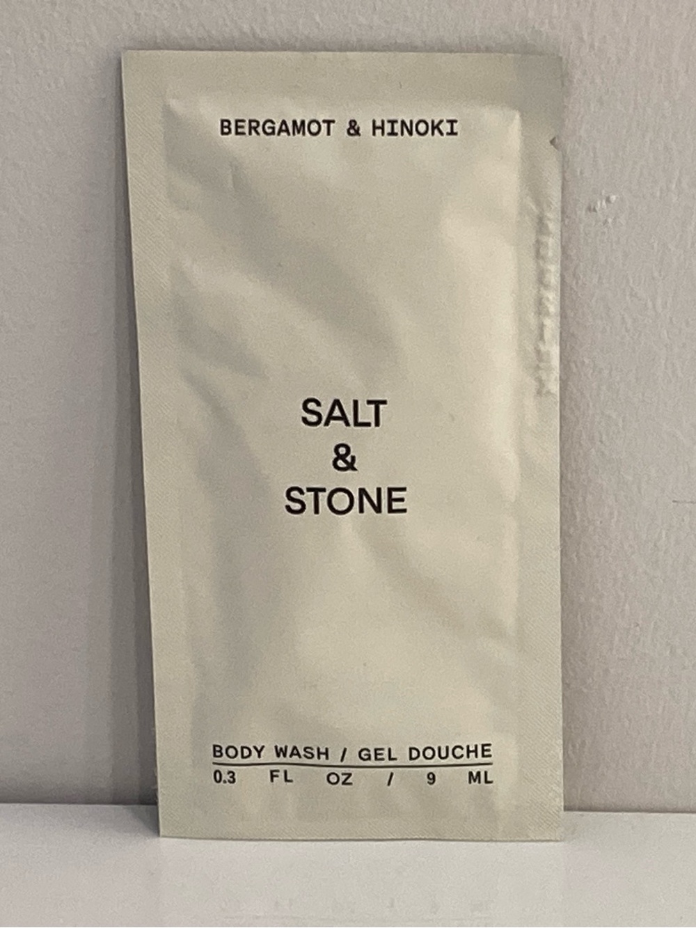 5/$25 Salt & Stone Bergamot & Hinoki Body Wash Sample 8ml